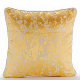 Mimosa Yellow Drops - Mimosa Yellow Burnout Velvet Decorative Euro Sham