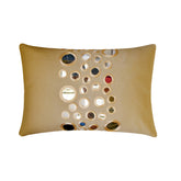 Mirror Light - Cotton Canvas Beige Decorative Lumbar Pillow Cover