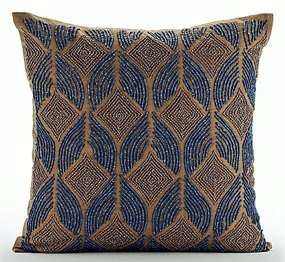 Moroccan Blue Arabian Decorative Euro Sham