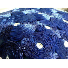 Navy Paradise - Navy Blue Art Silk Decorative Euro Sham