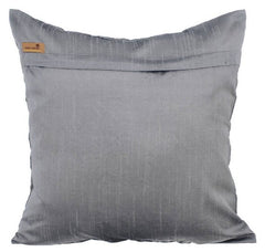 Navy Pearlized - Navy Blue Burlap Throw Pillow Cover