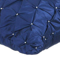 Night Texture - Navy Blue Taffeta Decorative Euro Sham