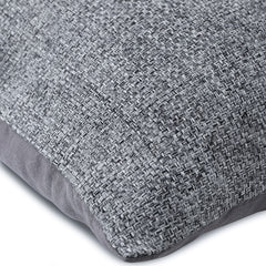 Now And Ever - Silver Faux Leather Decorative Euro Sham