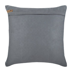Now And Ever - Silver Faux Leather Throw Pillow Cover