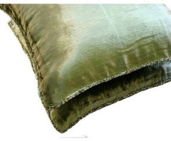 Olive Shimmer Pillow Cover