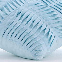 Open To The Sky - Light Blue Cotton Linen Decorative Euro Sham