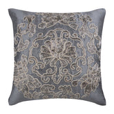 Ottomon Dome - Gray Art Silk Decorative Euro Sham