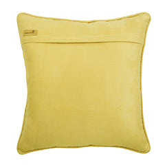 Paisley Yellow Scents - Yellow Jacquard Silk Throw Pillow Cover