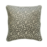 Paloma Gray Scrolls Pillow Cover