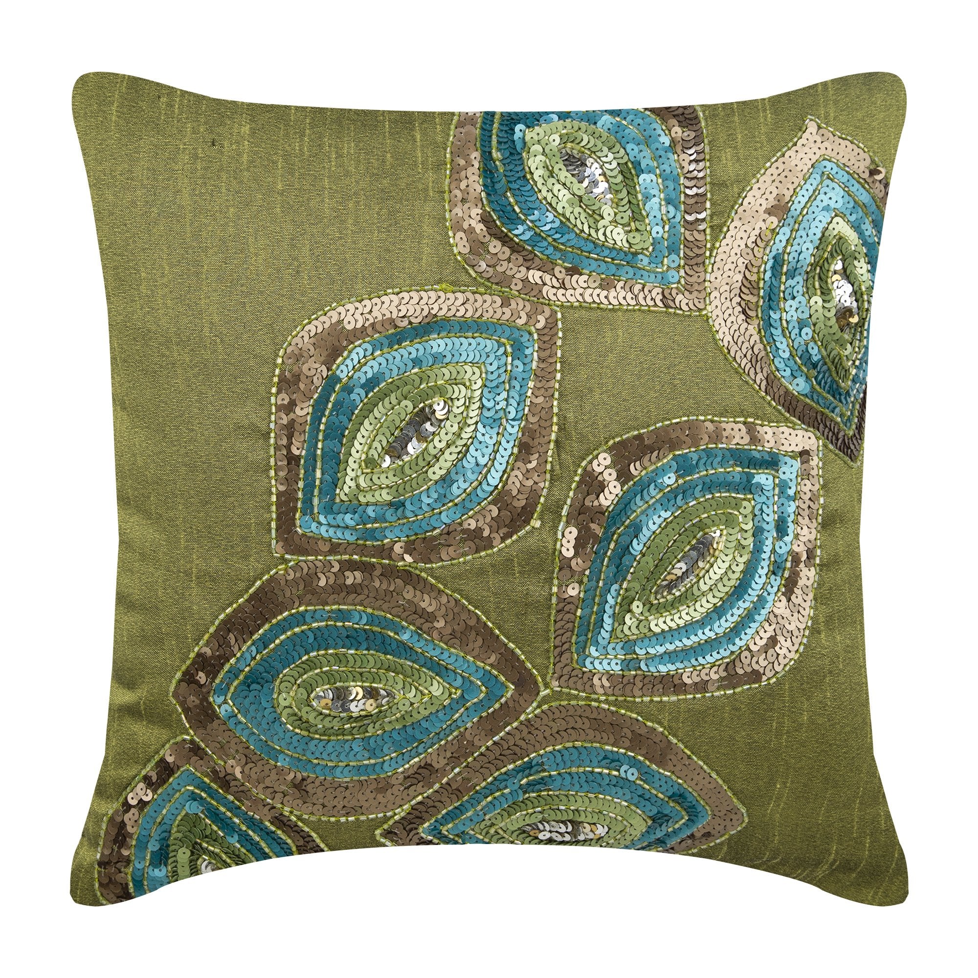 Peacock Abstract Euro Sham