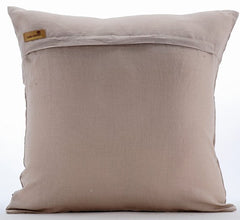 Pearl Anchor - Mocha Cotton Linen Decorative Euro Sham