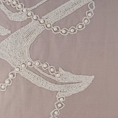 Pearl Anchor - Mocha Cotton Linen Decorative Euro Sham