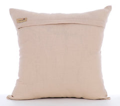 Pearl Essence - Natural Beige Cotton Linen Decorative Euro Sham