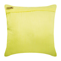 Pearly Yellow - Yellow Art Silk Decorative Euro Sham