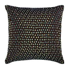 Persian Peacock Sequins Throw Pillow Cover