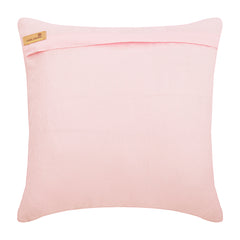 Pink Fairy Tale - Pink Cotton Linen Decorative Euro Sham