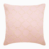 Pink Fairy Tale - Pink Cotton Linen Decorative Euro Sham