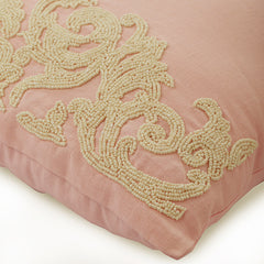 Pink Inspire - Pink Cotton Linen Decorative Euro Sham