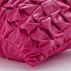 Pink Panther - Hot Pink Faux Leather Throw Pillow Cover