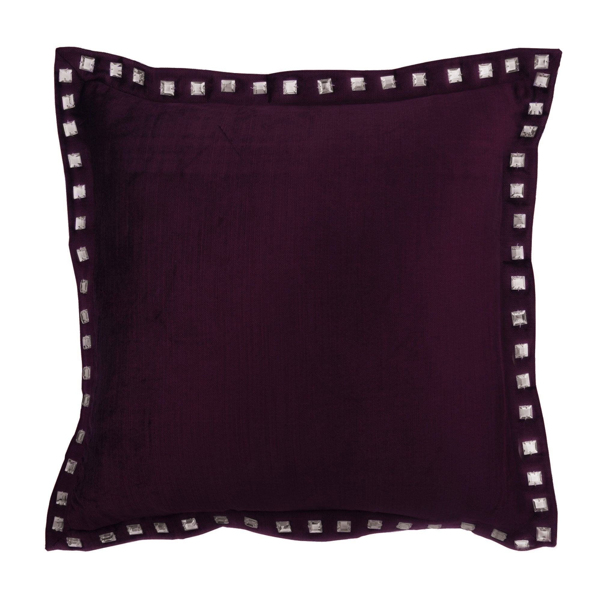 Plum Crystal Palace Euro Sham