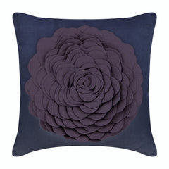 Plum Rose Pillow Cover