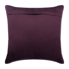 Plum Waves - Plum Art Silk Throw Pillow Cover