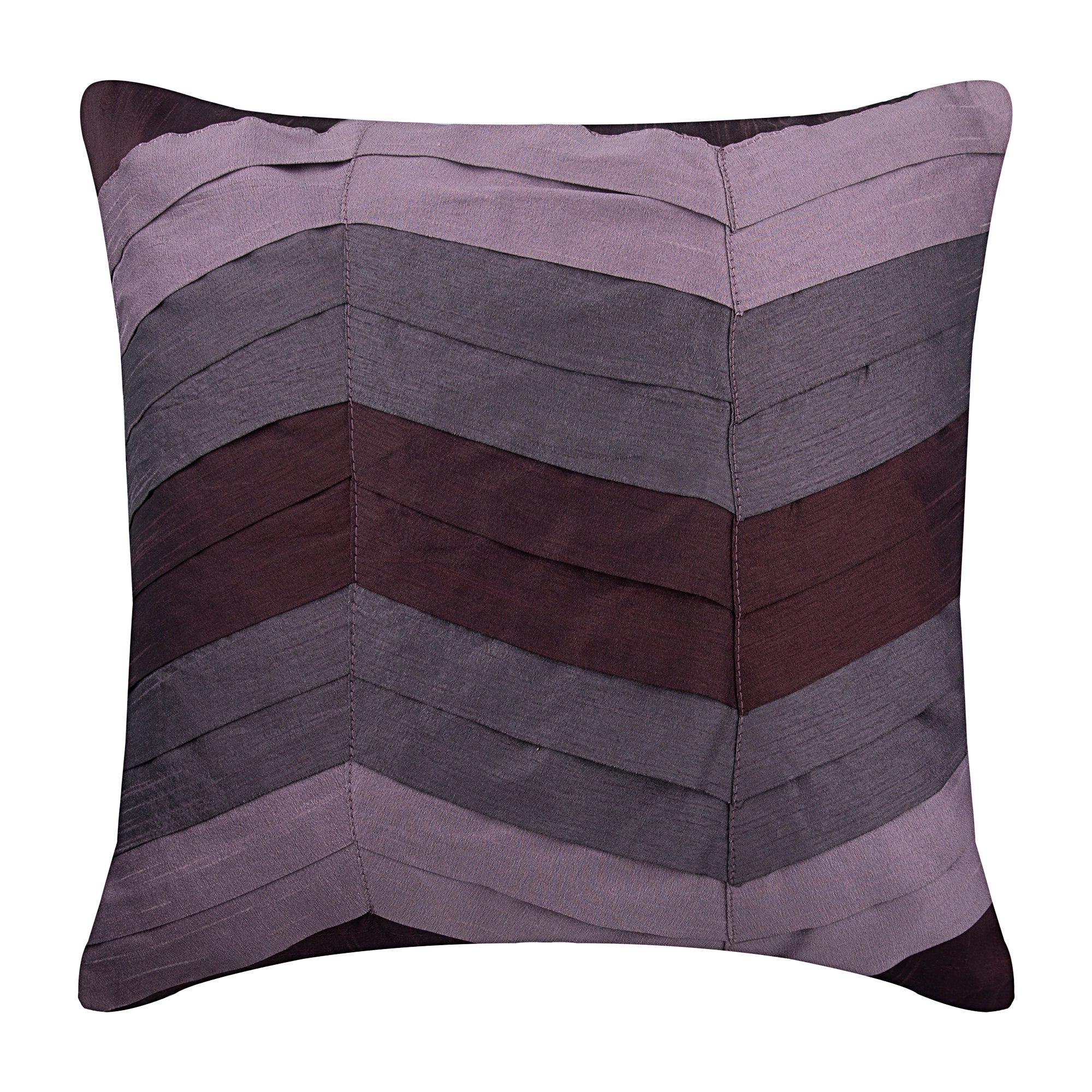 Plum Waves Pillow Cover