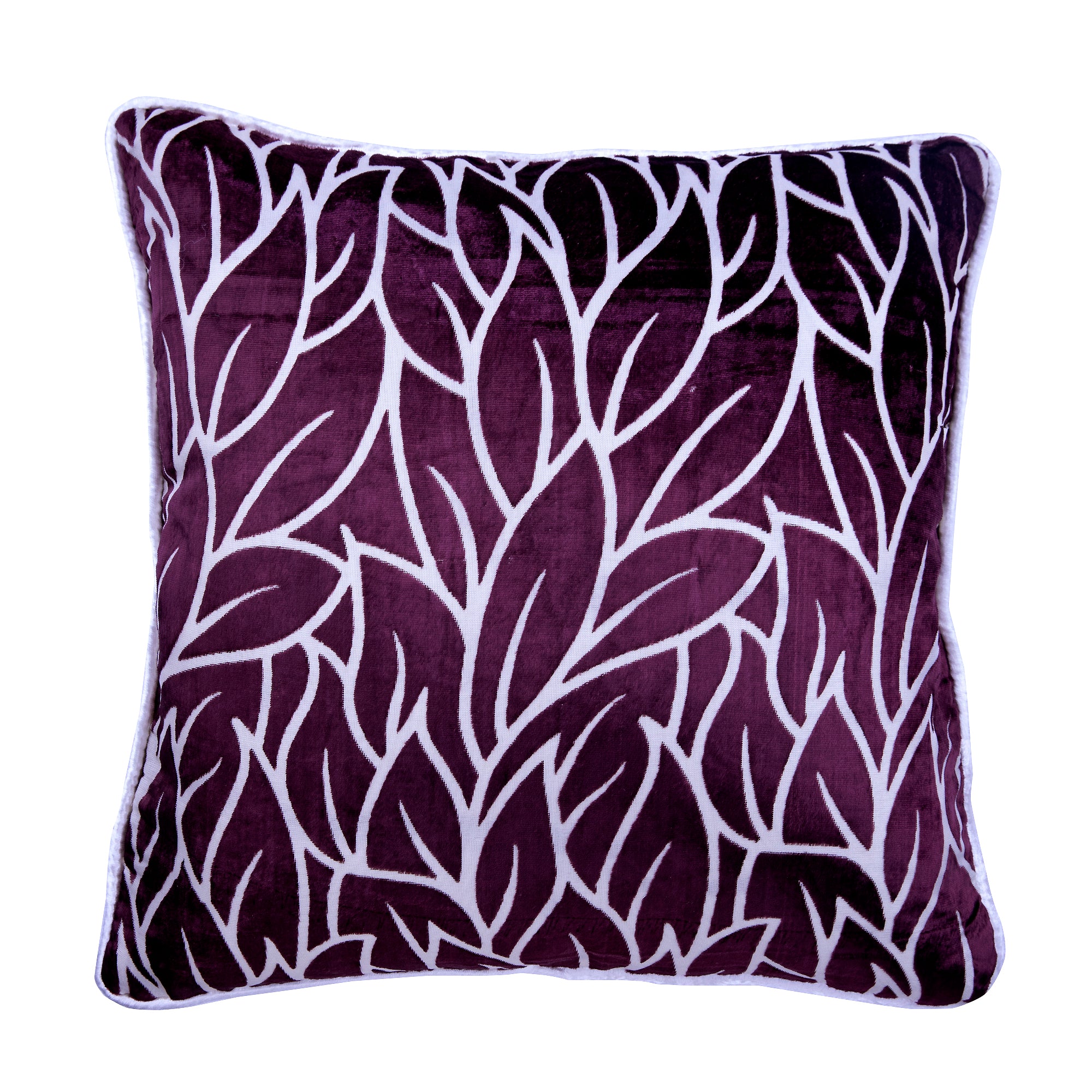 Plummy Leaves Pillow Cover