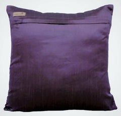 Purple Lava - Purple Faux Leather Decorative Euro Sham