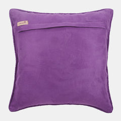 Purple Leather Weave - Purple Faux Leather Throw Pillow Cover