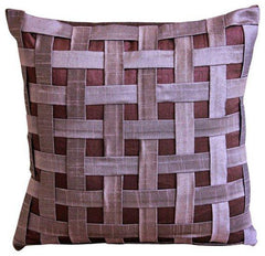 Purple N Plum Basket Weave Euro Sham