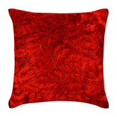 Red Hot Satin Ribbon Pillow Cover