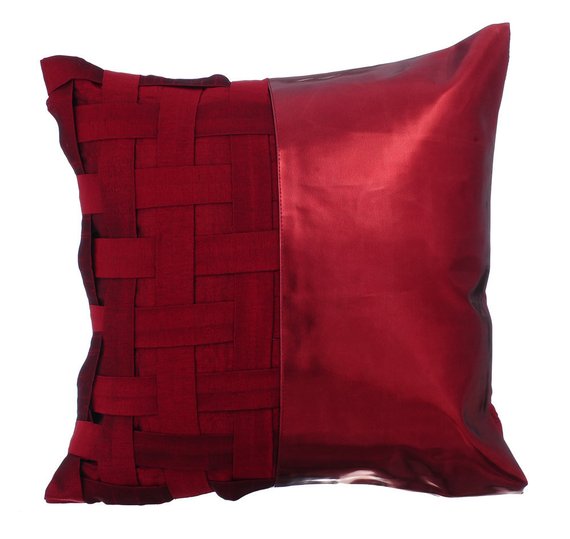 Red N Half Pillow Cover