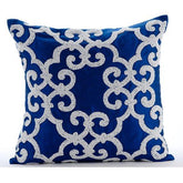 Royal Arabic Blue Euro Sham Cover