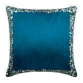 Royal Blue & Silver Pillow Cover