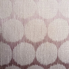 Running In Circles - Beige Jacquard Silk Throw Pillow Cover