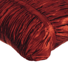 Rust Beauty - Rust Velvet Throw Pillow Cover