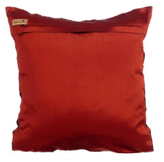 Rust Passion - Rust Taffeta Throw Pillow Cover