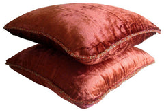 Rust Shimmer Pillow Cover