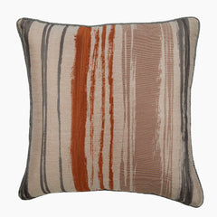 Rustic Martini - Rust Jacquard Silk Decorative Euro Sham