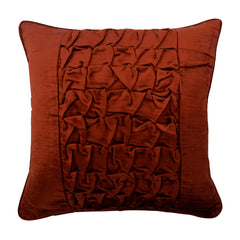 Rusty Knots - Rust Velvet Decorative Euro Sham