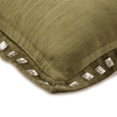 Sage Green Crystal Palace - Sage Green Velvet Throw Pillow Cover