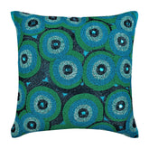 Sea Tornado Blue Throw Pillow Cover