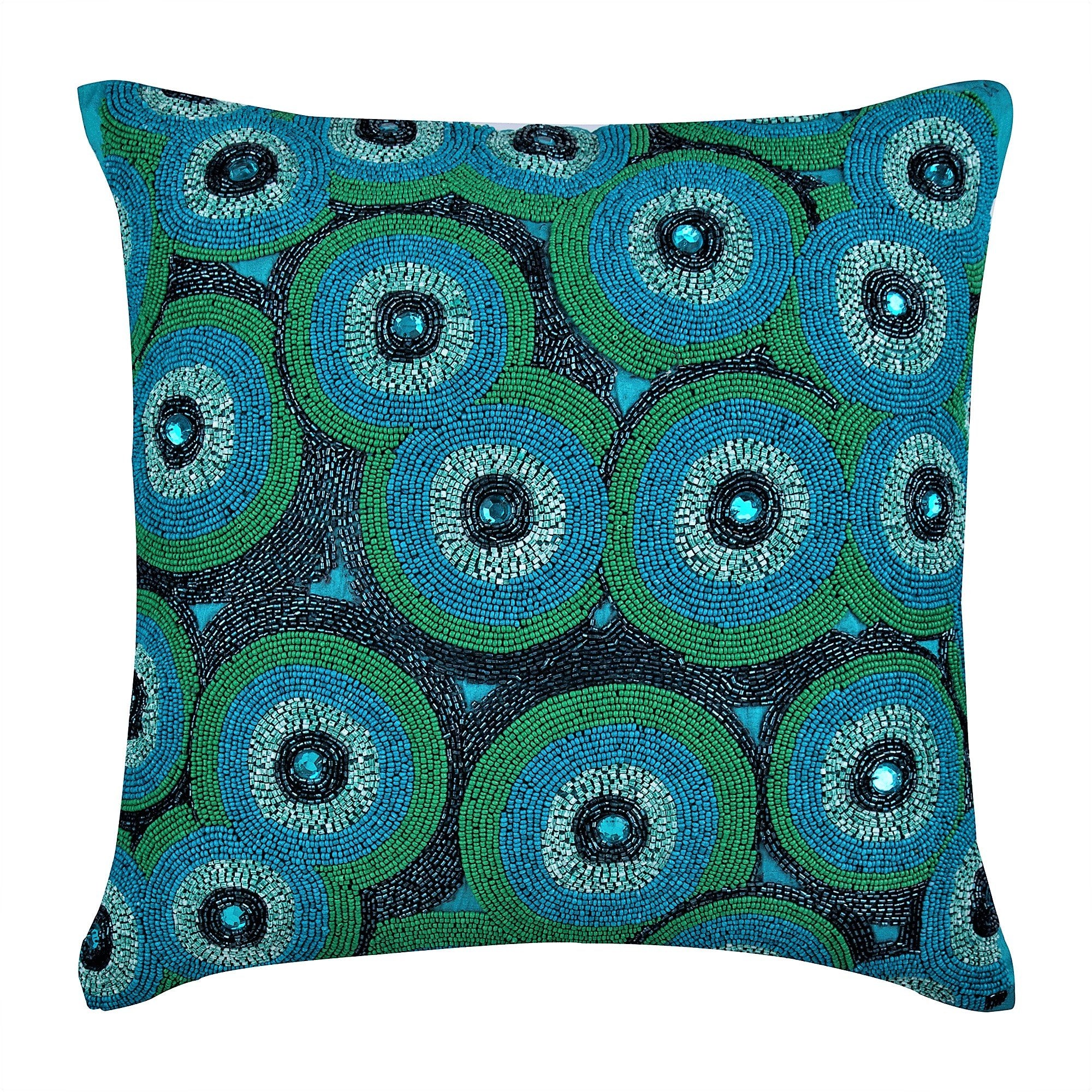 Sea Tornado Blue Euro Sham Cover