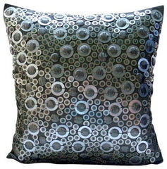 Gold Disco Balls - Gold Art Silk Decorative Euro Sham