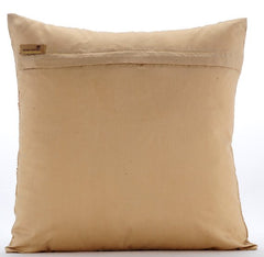 Shocker Gold Silk Throw Pillow Cover