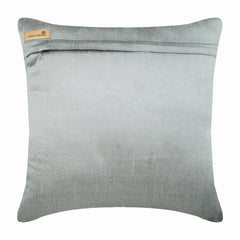Silver Bands Beaded Throw Pillow Cover