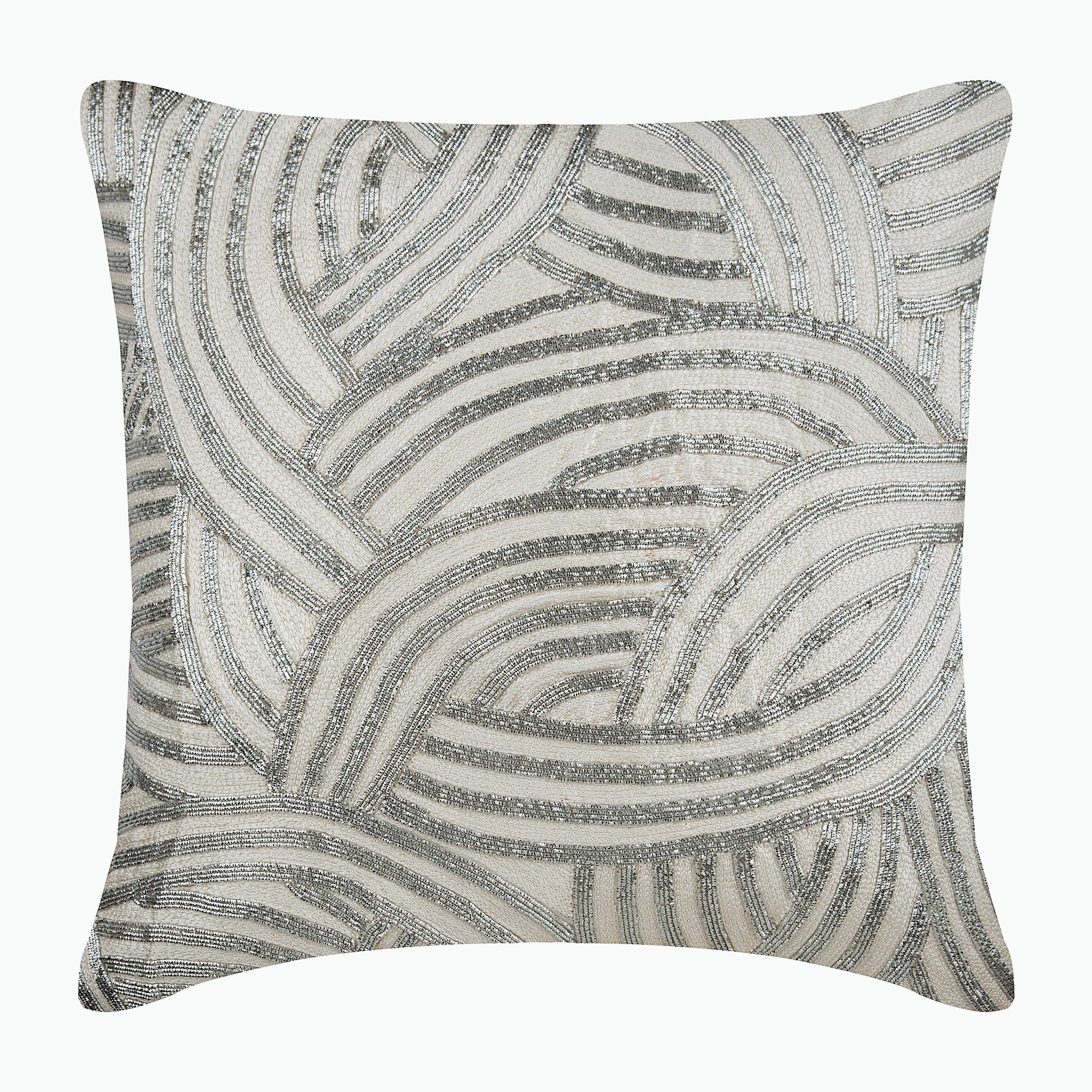 Silver Chains Pillow Cover