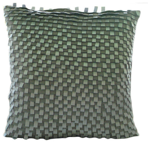 Silver Gray Lining Pillow Cover
