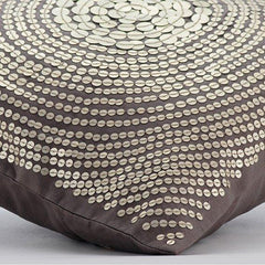Silver Pop - Gray Art Silk Decorative Euro Sham